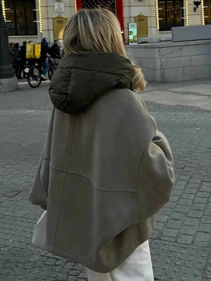 Drune | Cozy oversized quilted hooded jacket