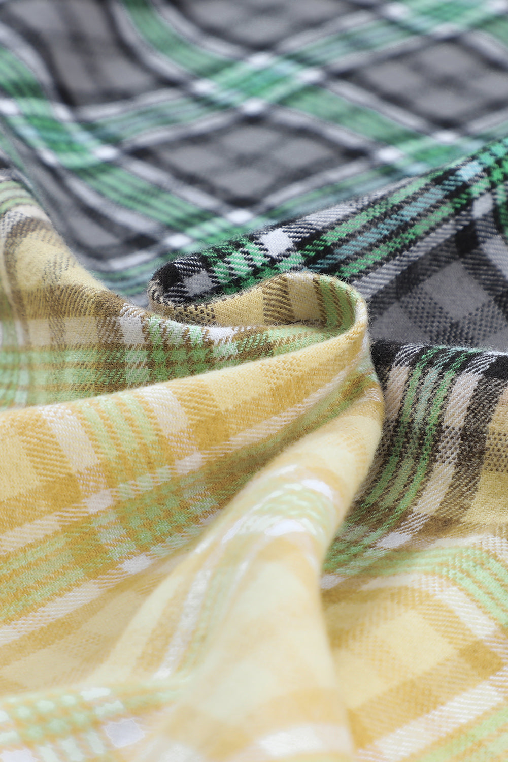 Drune | Patchwork Cam Jacket in Checkered Cotton Blend Trendy und Unique