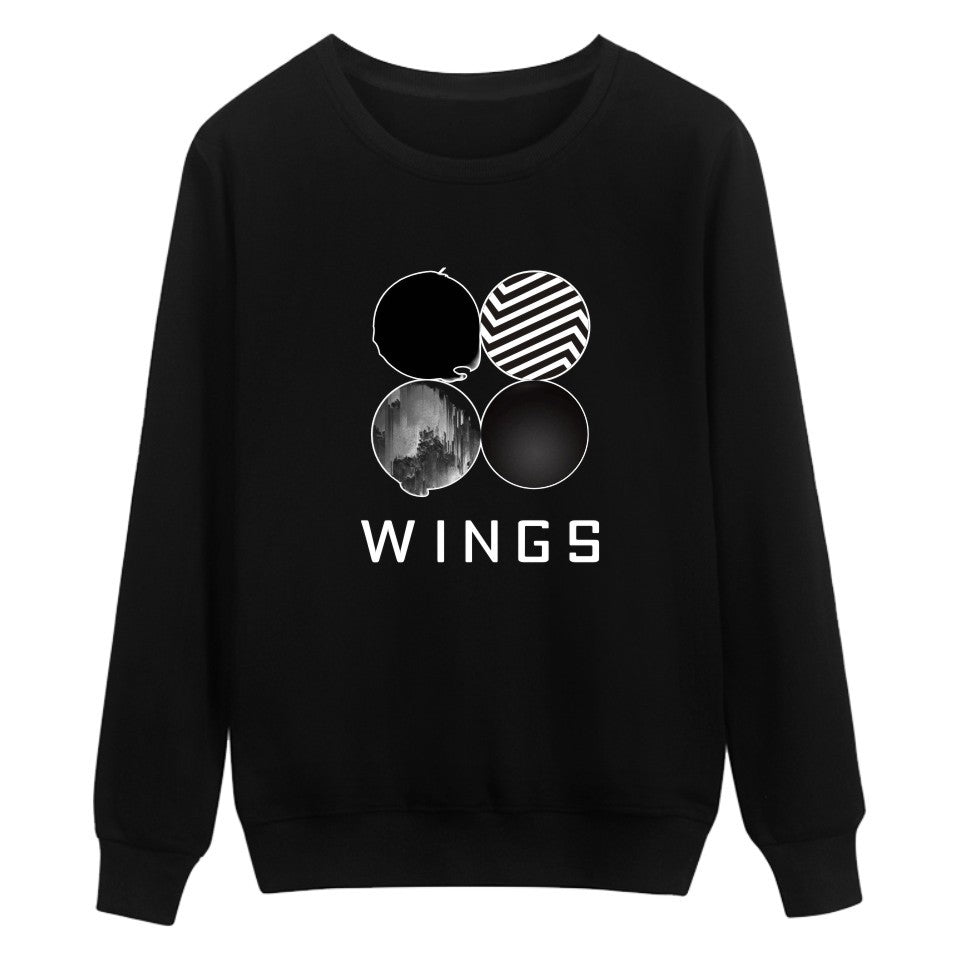Damen Sweatshirt mit kreativem Grafikdruck und Rundhalsausschnitt Drune