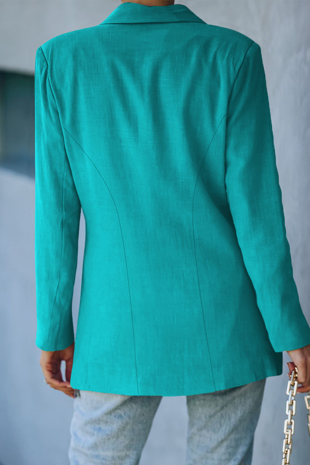 Drune | Doppelreihiger Blazer mit gepolsterten Schultern und Taschen
