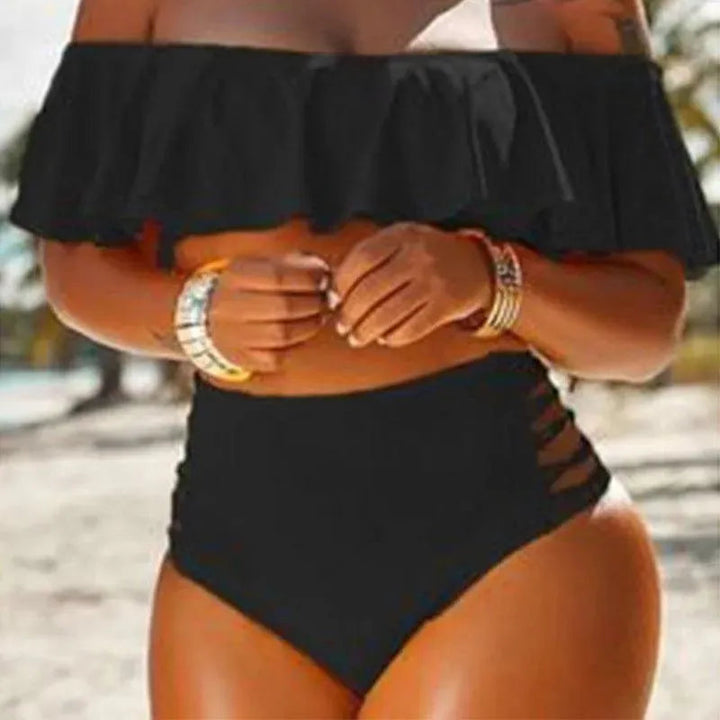 Drune | Bikini für den Strand mit hoher Taille