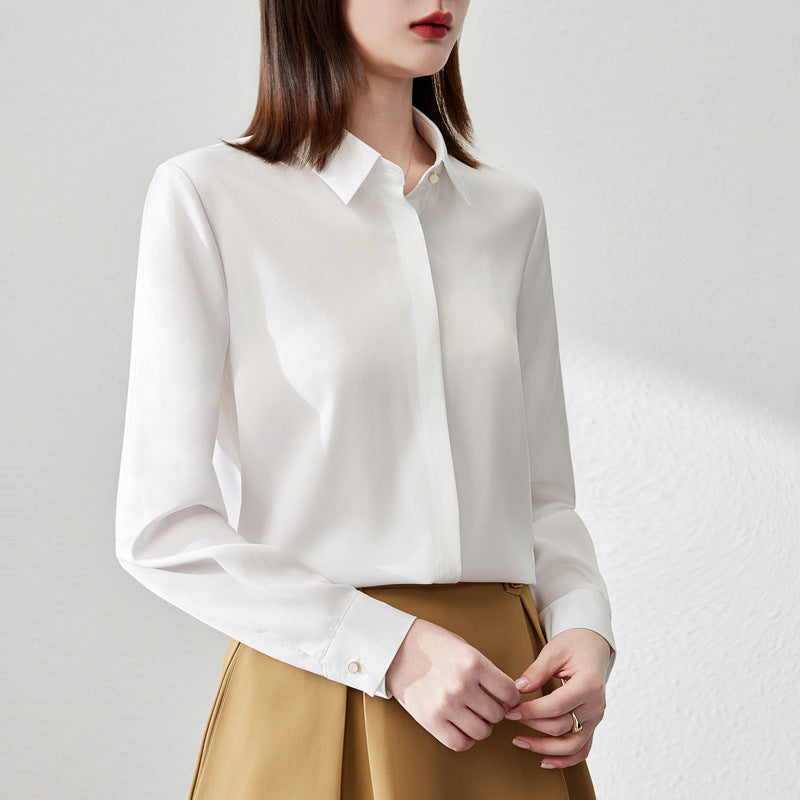 Drune | Elegantes Satinoberteil für Damen mit vielseitigem Stil