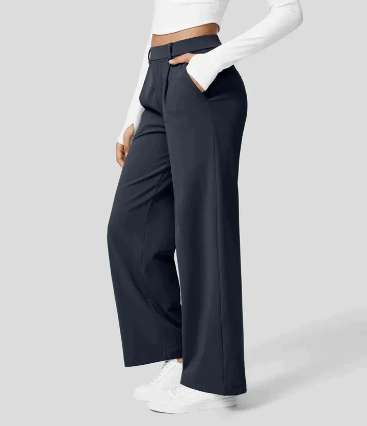 Drune | Damenhose mit weitem Bein - High Waist, Business & Casual geeignet