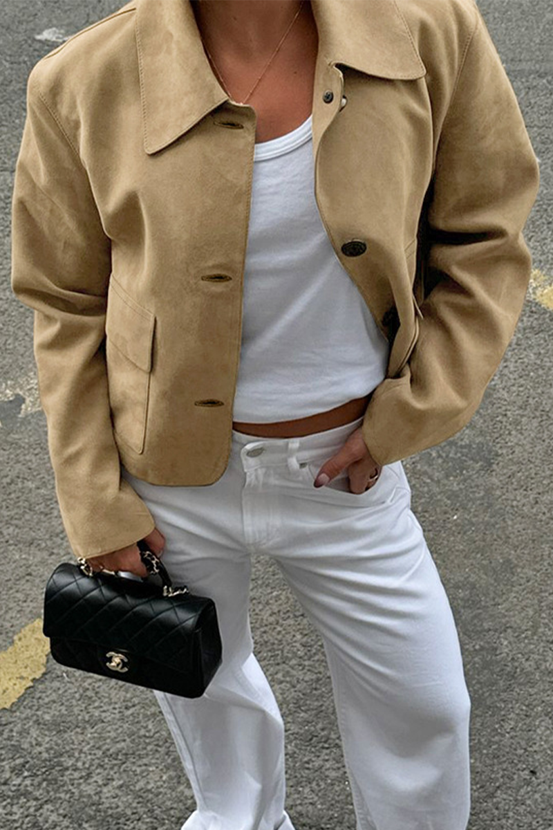 Drune | Casual jacket with button-through shirt collar