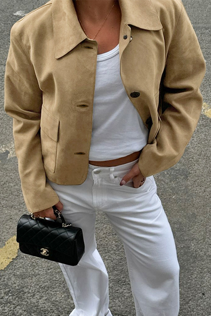 Drune | Casual jacket with button-through shirt collar