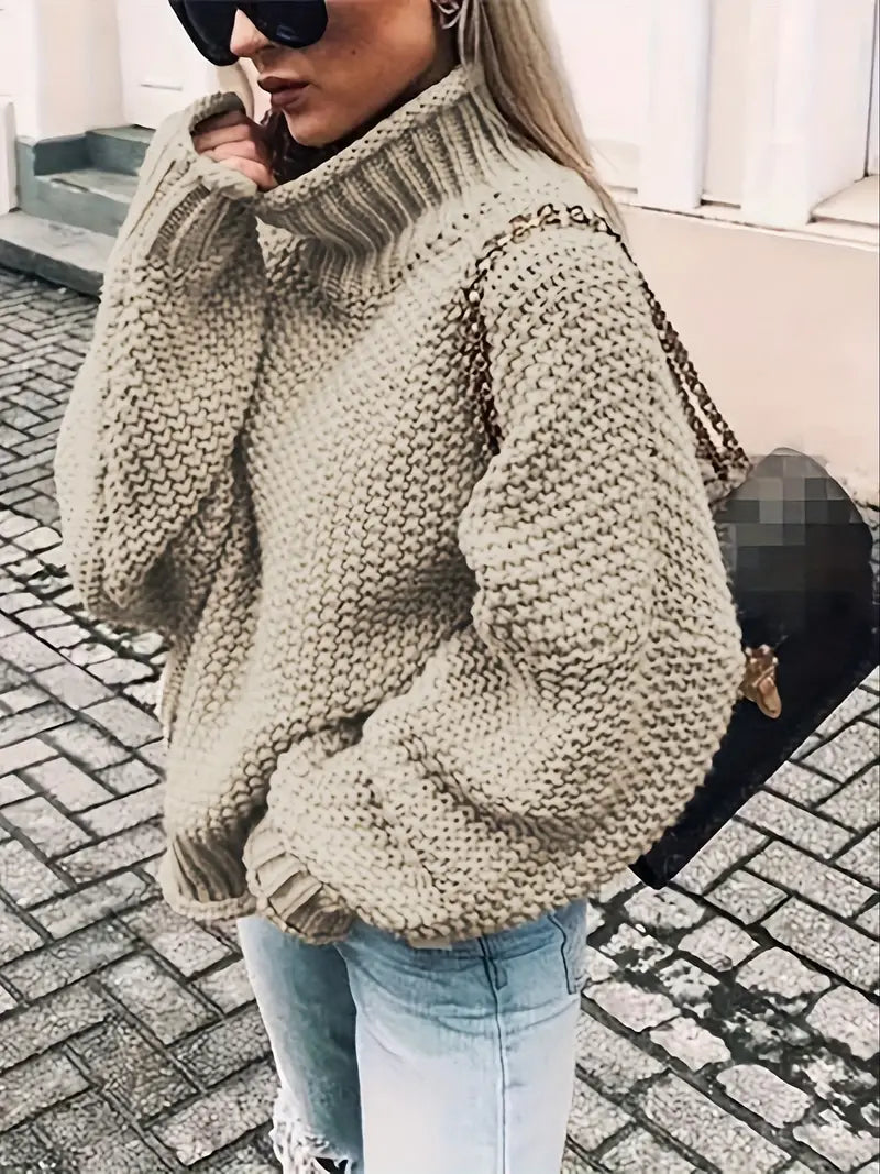 Drune | Einfarbiger Rollkragenpullover