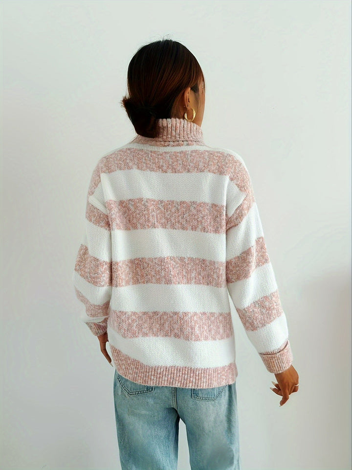 Drune | Strickpullover mit Rollkragen Acrylmischung Gestreiftes Muster