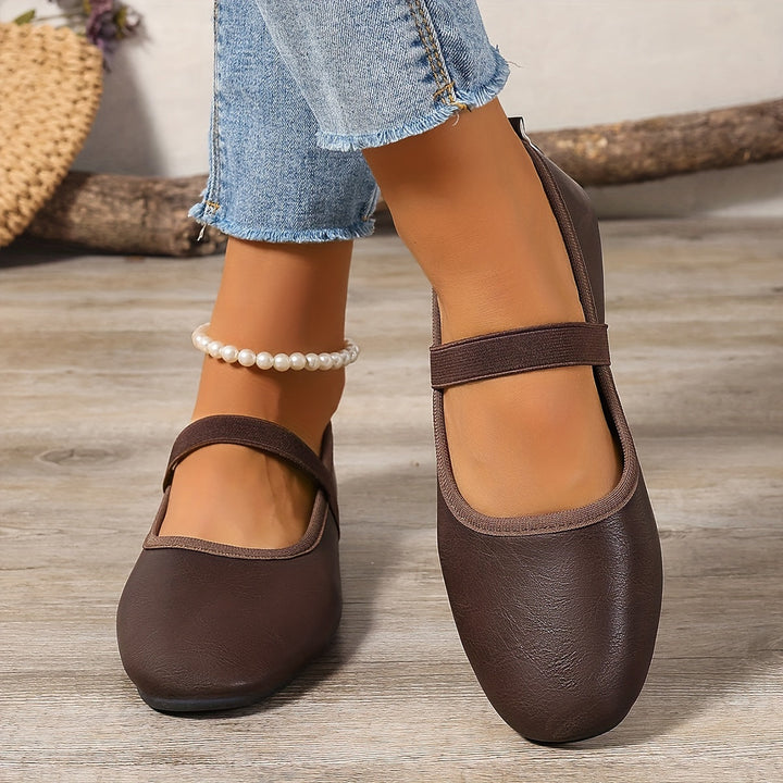 Drune | Elegante Weiße Mary Jane Ballerinas
