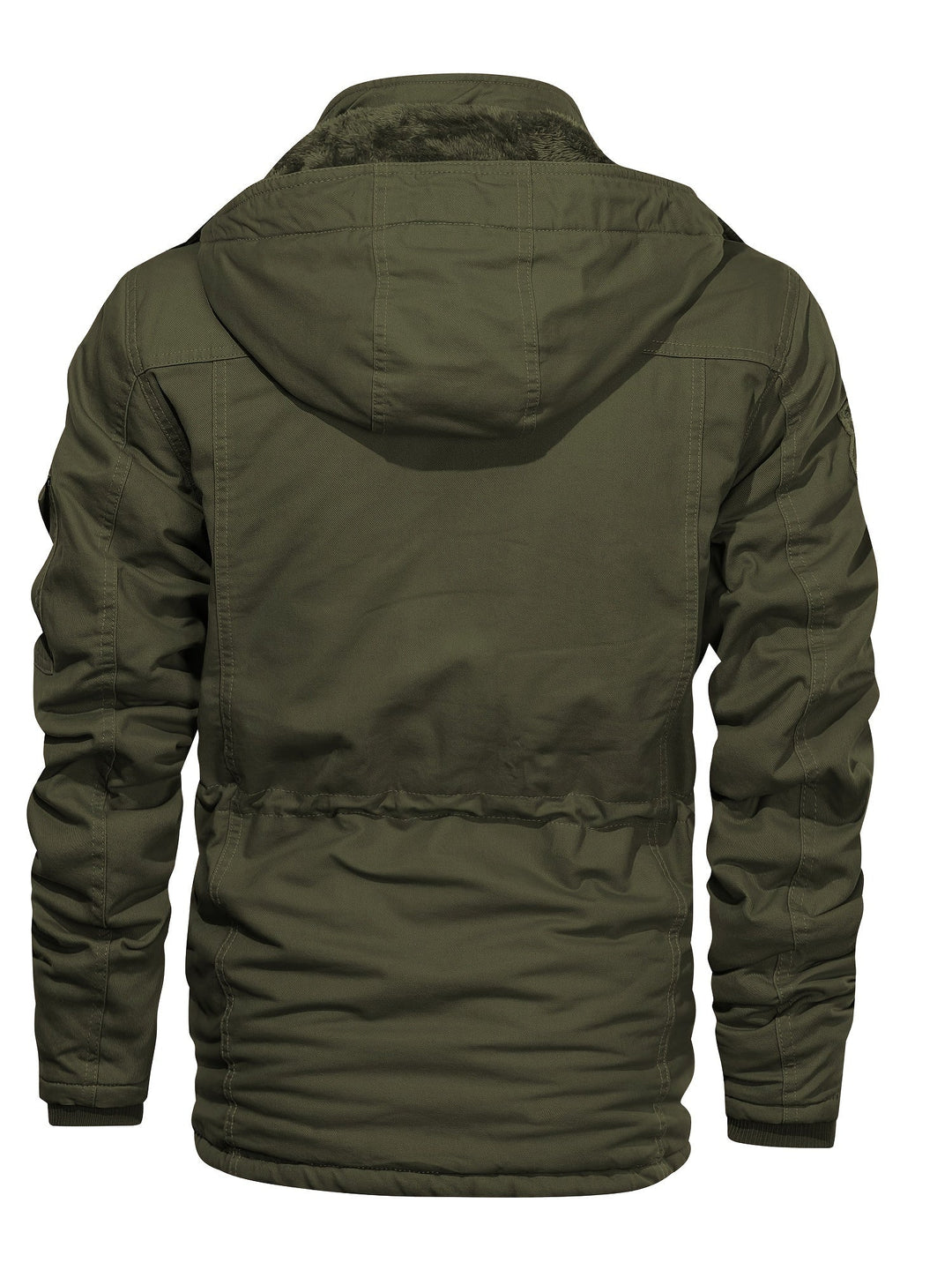 Drune | Warme Fleece Kapuzen-Cargo-Outdoorjacke Für Herren - Perfekt für Outdoor-Aktivitäten
