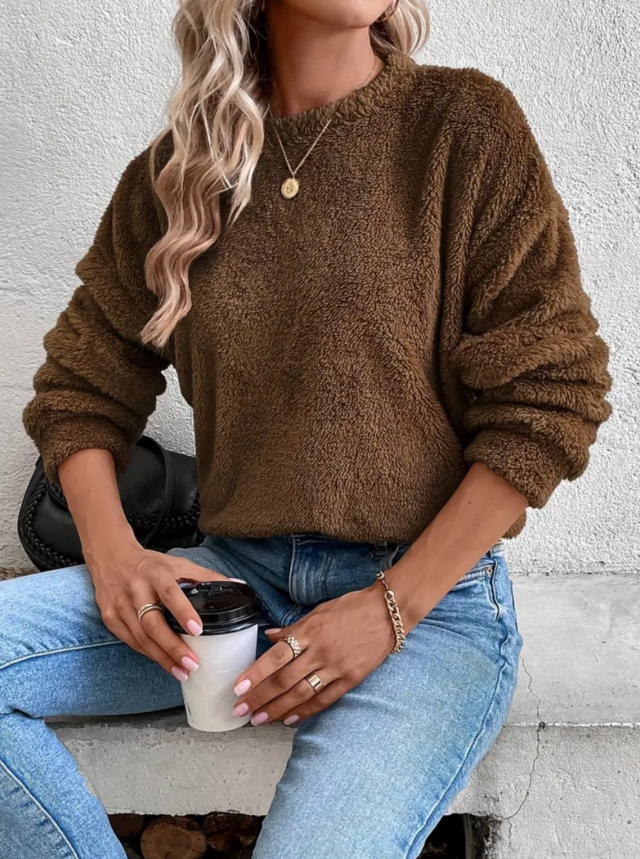 Drune | Teddy-Sweatshirt für Damen