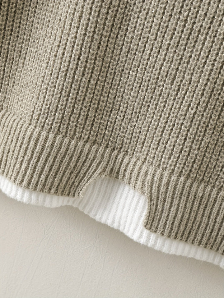 Drune | Überdimensionierter Strickpullover Acryl Lässig und Warm
