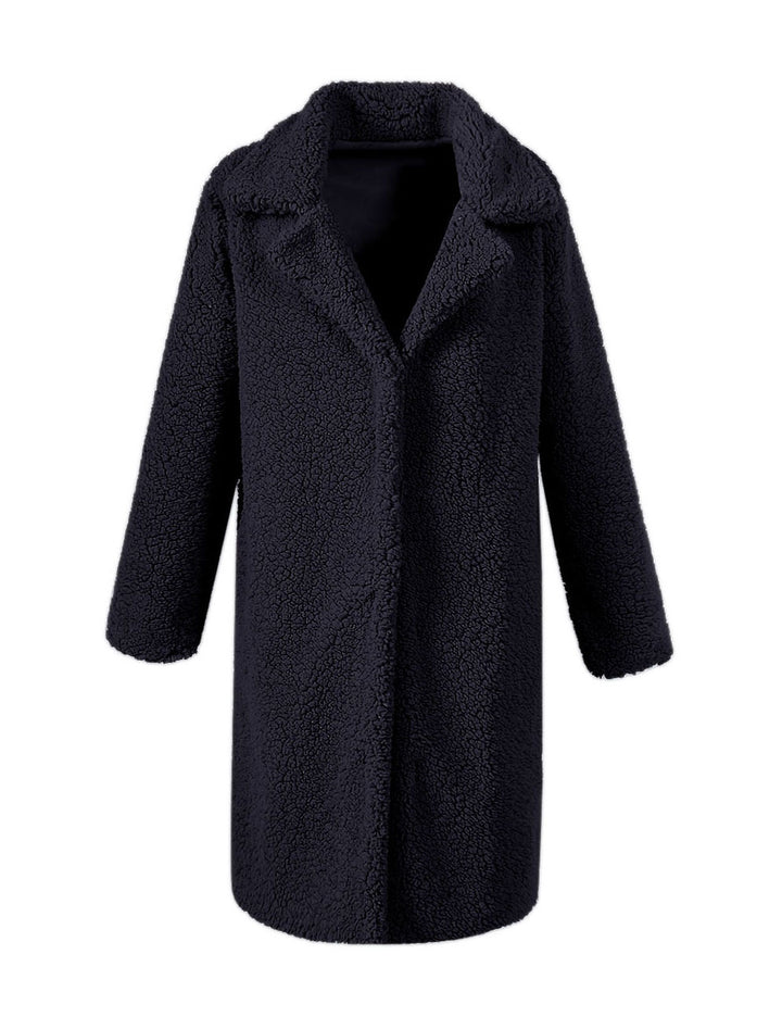 Damen Kuscheliger Teddy-Mantel Drune