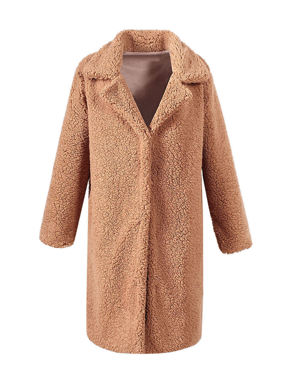 Damen Kuscheliger Teddy-Mantel Drune