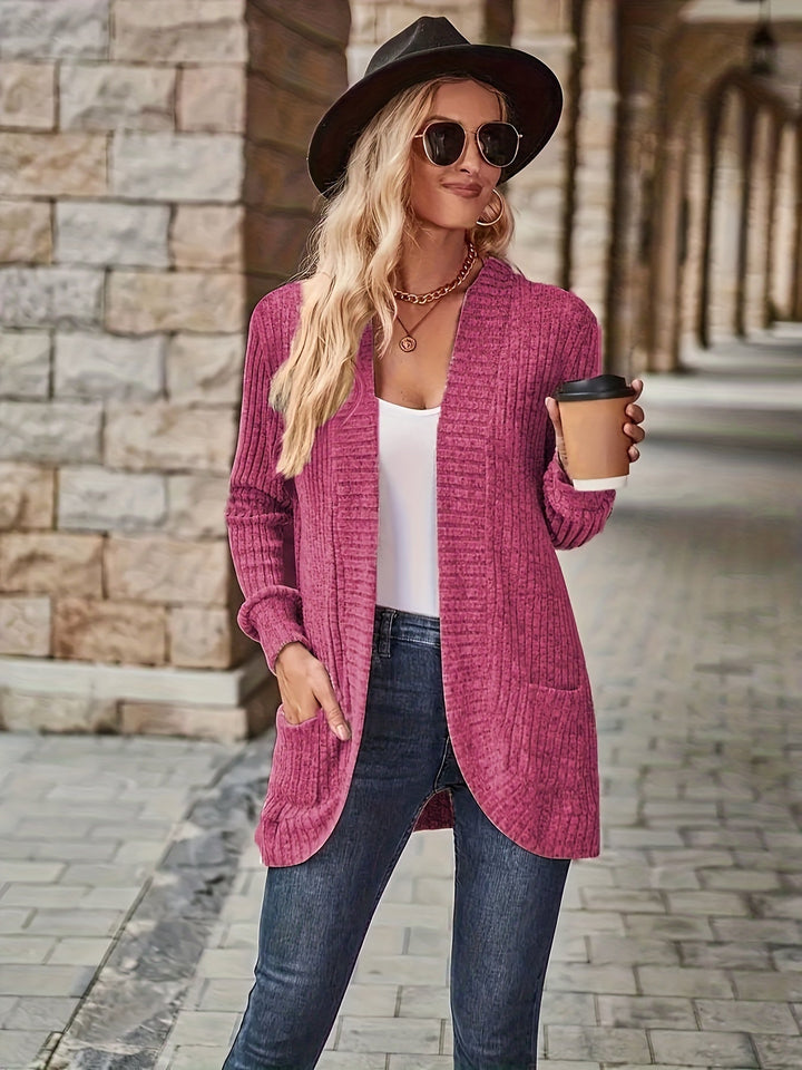 Drune | warmer Fleece-Strickwaren-Cardigan für Damen - Perfekt für lässige Tage