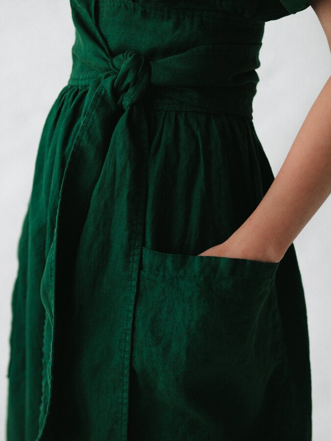 Drune | Fließendes Leinenkleid