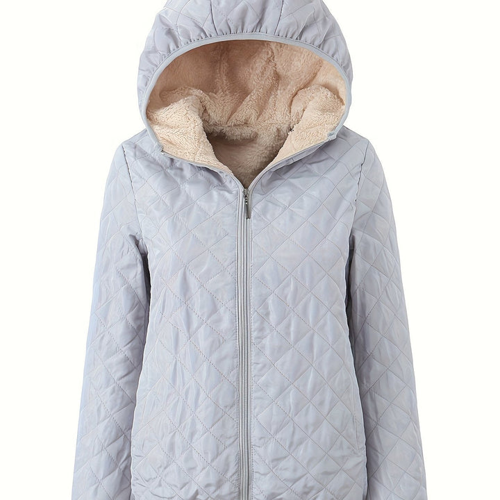 Drune | Steppjacke mit Kapuze und Reißverschluss