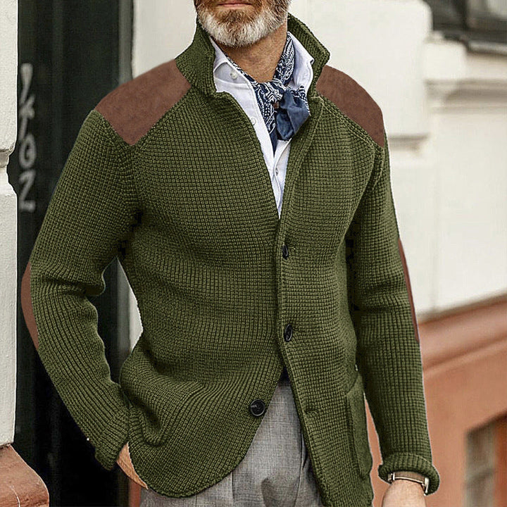 Drune | Strickjacke mit Stehkragen