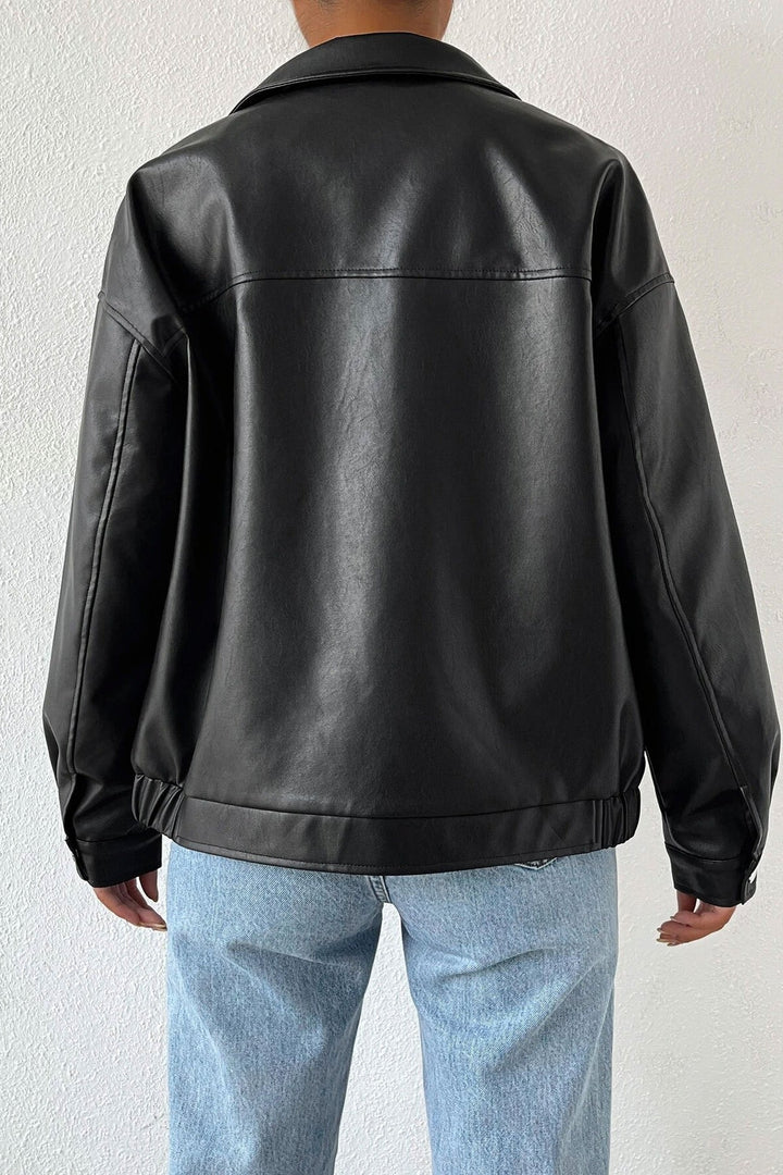Drune | Farbe Lederlookjacke