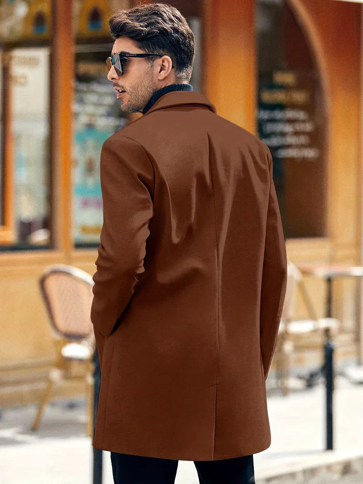 Drune | Mittellanger Knopf-Runter Trenchcoat Für Herren - Perfekt für Drune | Days