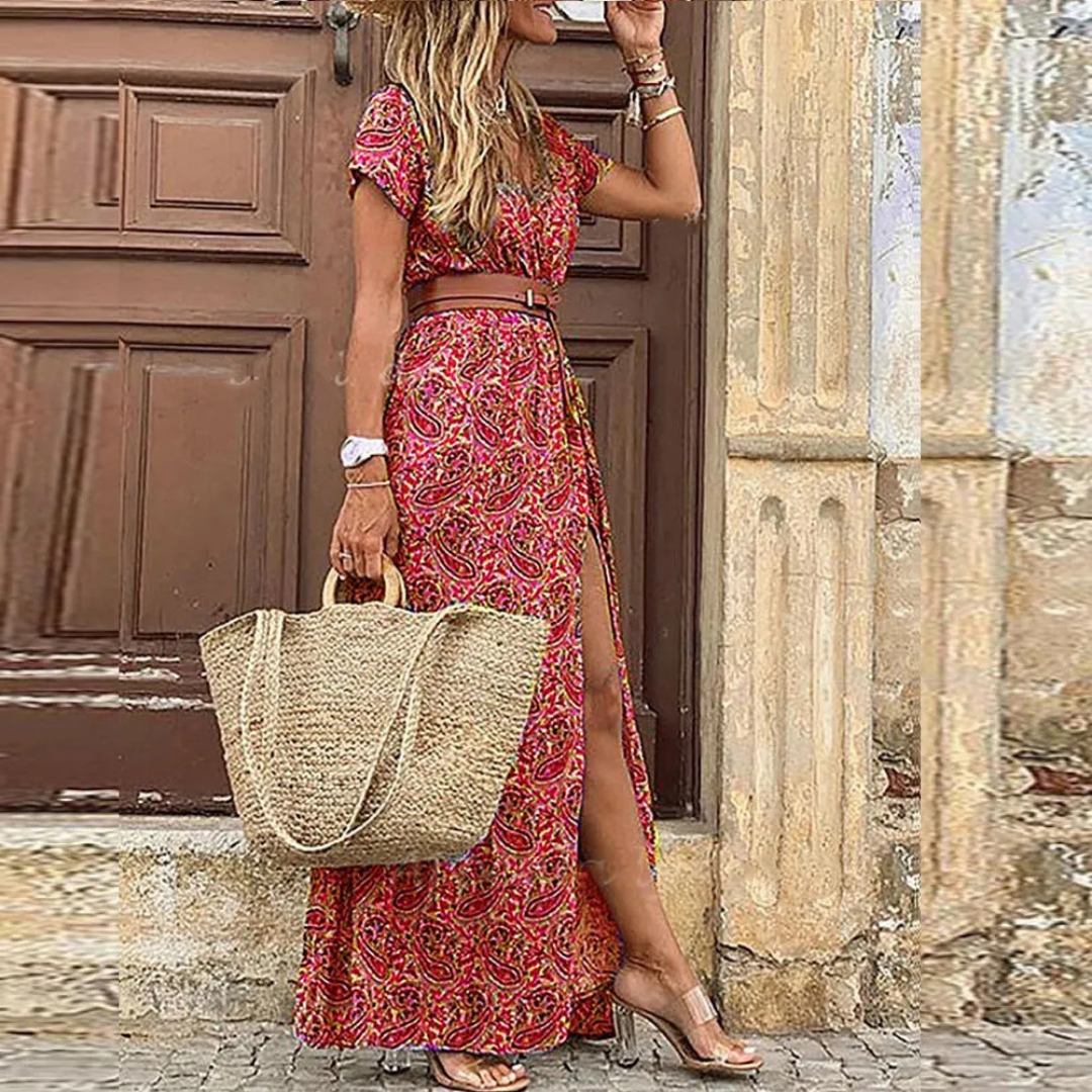 Drune | Damen Boho Maxikleid