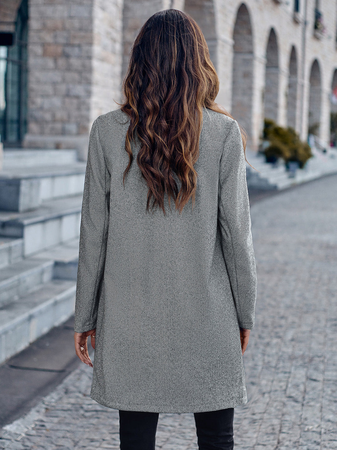 Drune | Offene Vorderseite Langarm Blazer