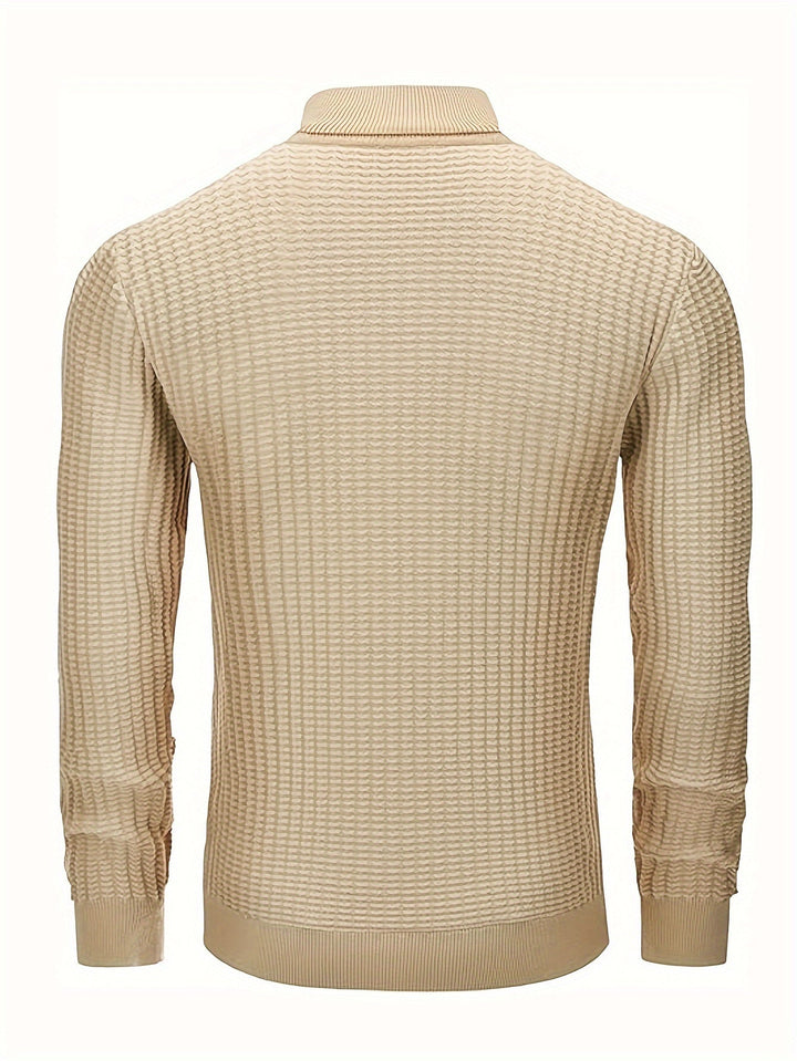 Drune | Rollkragenpullover Waffelstrick Polyester-mix