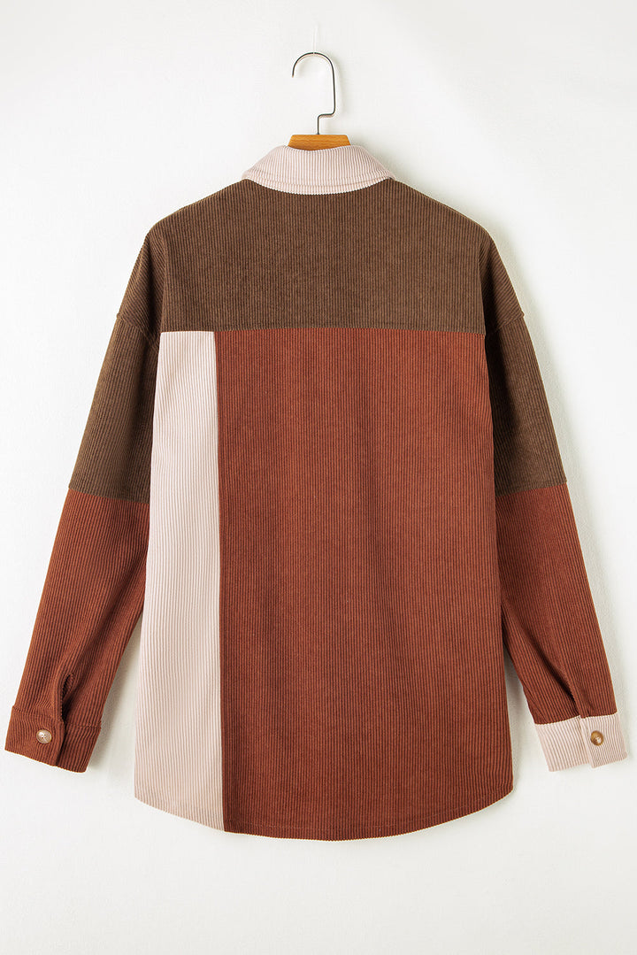 Drune | Patchwork Hemdjacke Weich und Trendy Perfekt Für Entspannte Tage