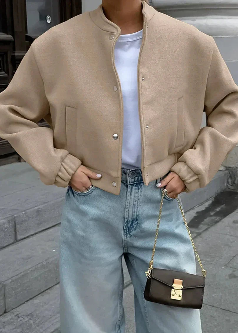 Drune | Luxuriöse Wollflugjacke - Khaki