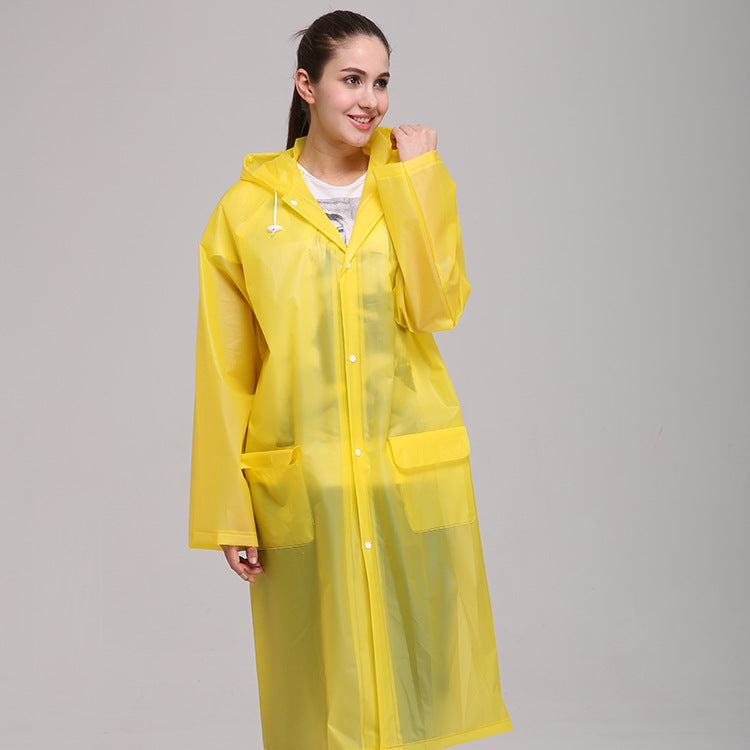Herren Transparente Regenmantel Drune