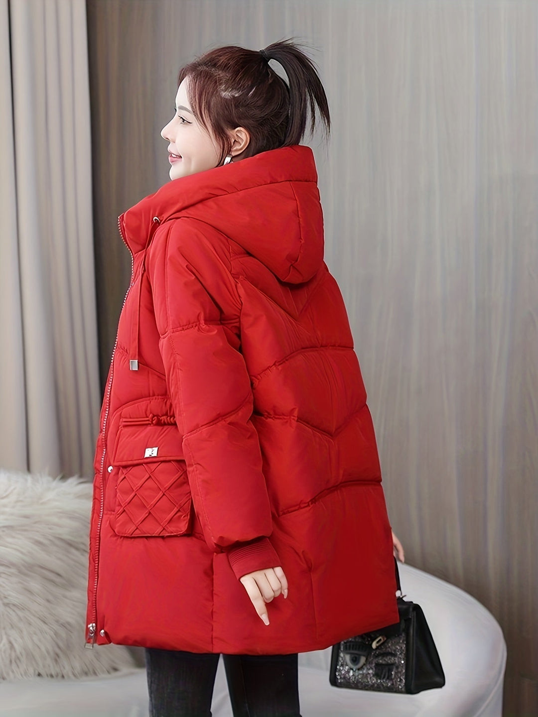 Drune | mittellange Puffer Winterjacke für Damen - Perfekt für Outdoor-Aktivitäten