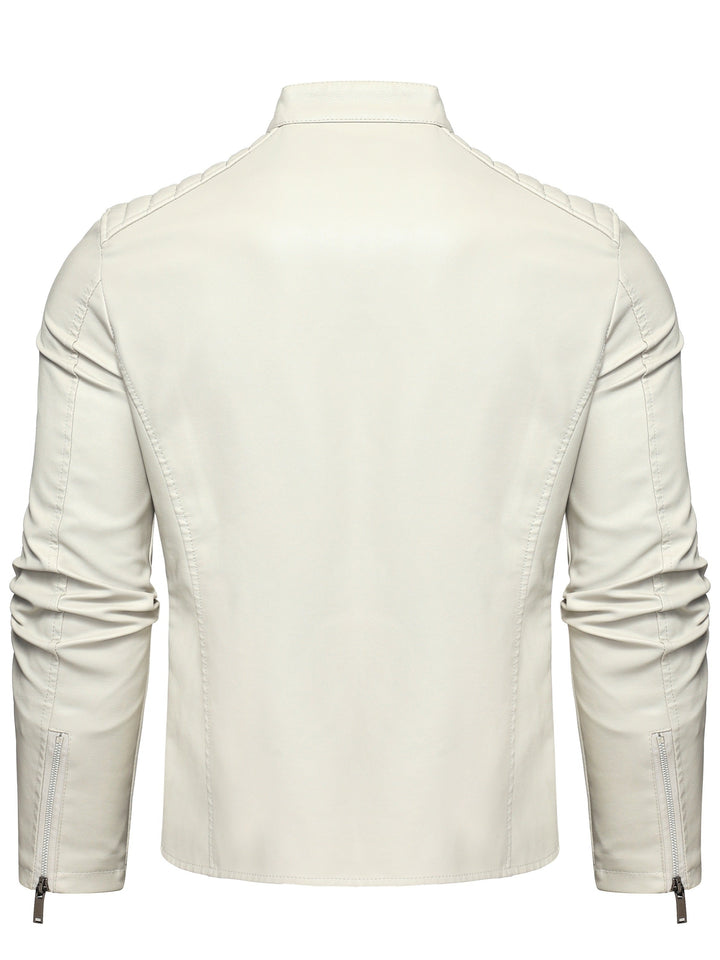 Drune | Stylische Lederjacke mit Reißverschluss