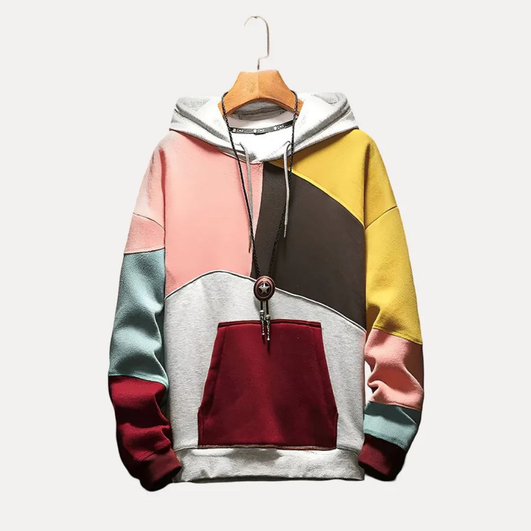 Drune | Herren Hoodie mit Strick- & Druckdesign