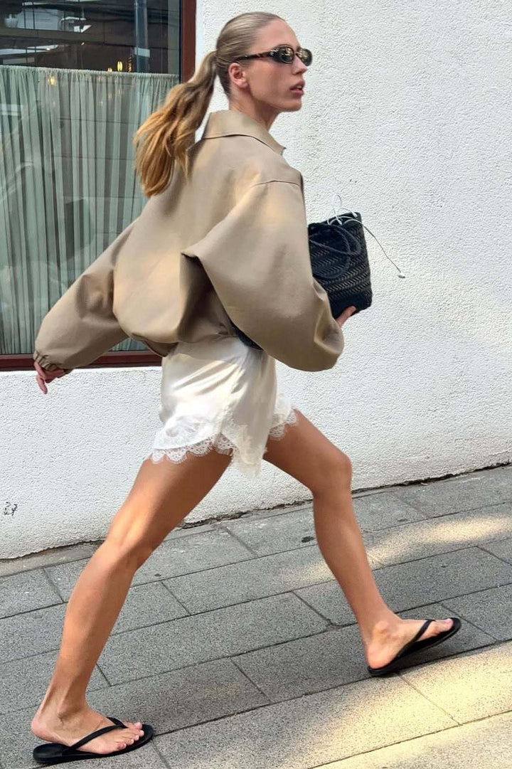 Drune | Up Cropped Khaki Jacke