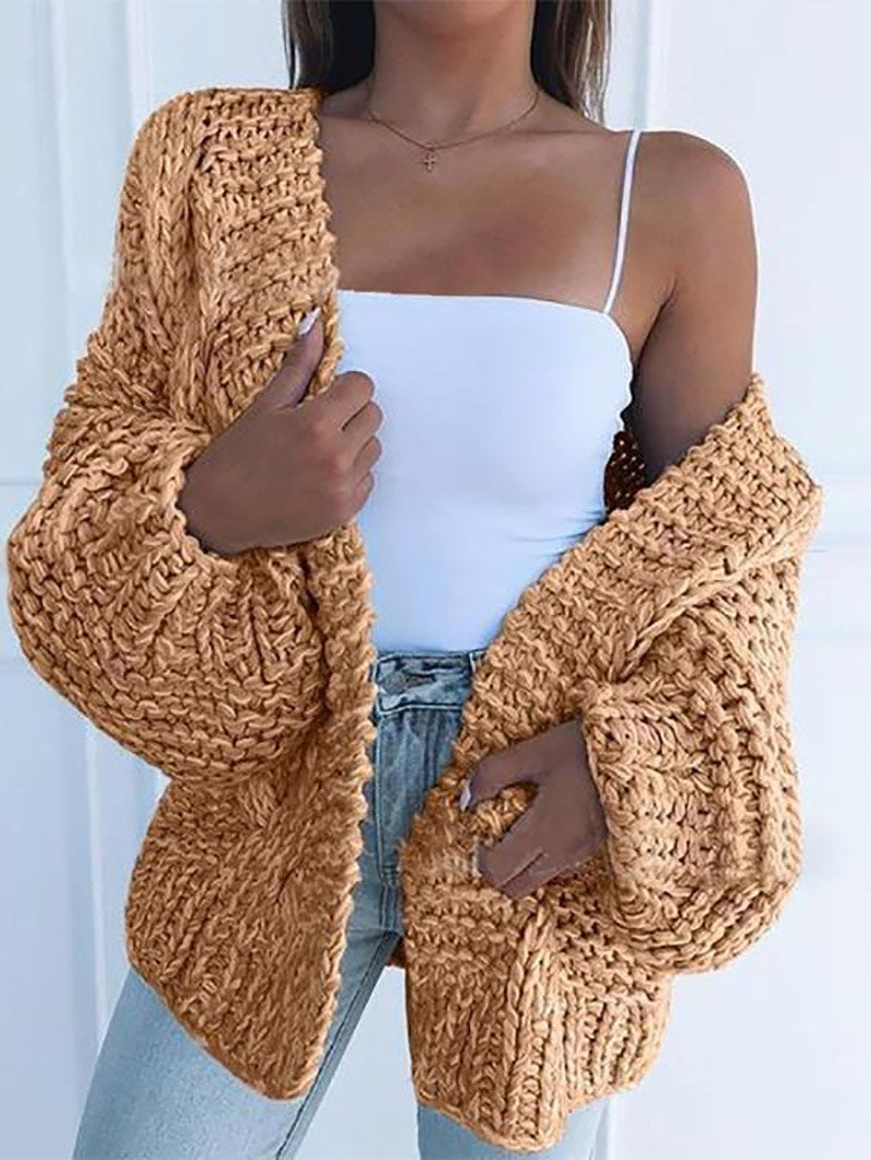 Drune | Chunky Strickcardigan Weich und Warm Trendiger Komfort