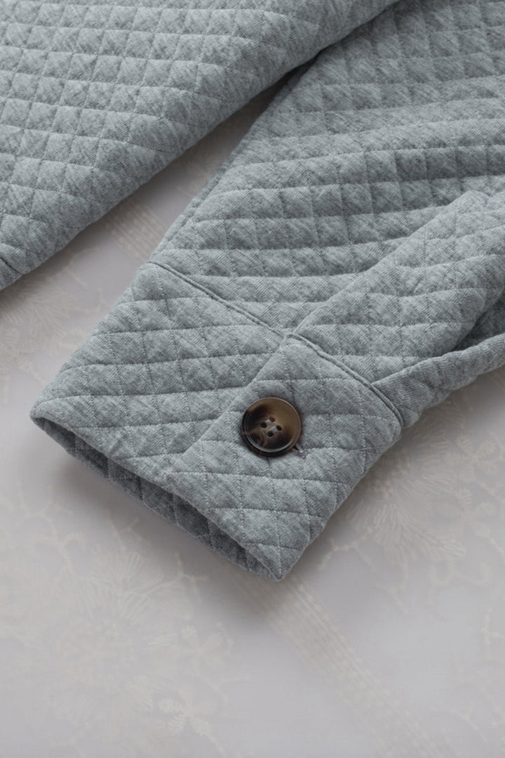 Drune | Leichtgewicht Gesteppte Hemdjacke Polyester Komfort und Stil