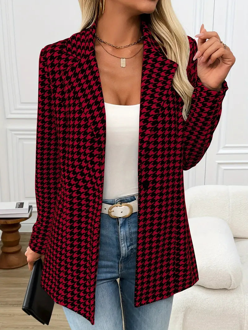 Blazer Damen Raffiniert Hahnentritt