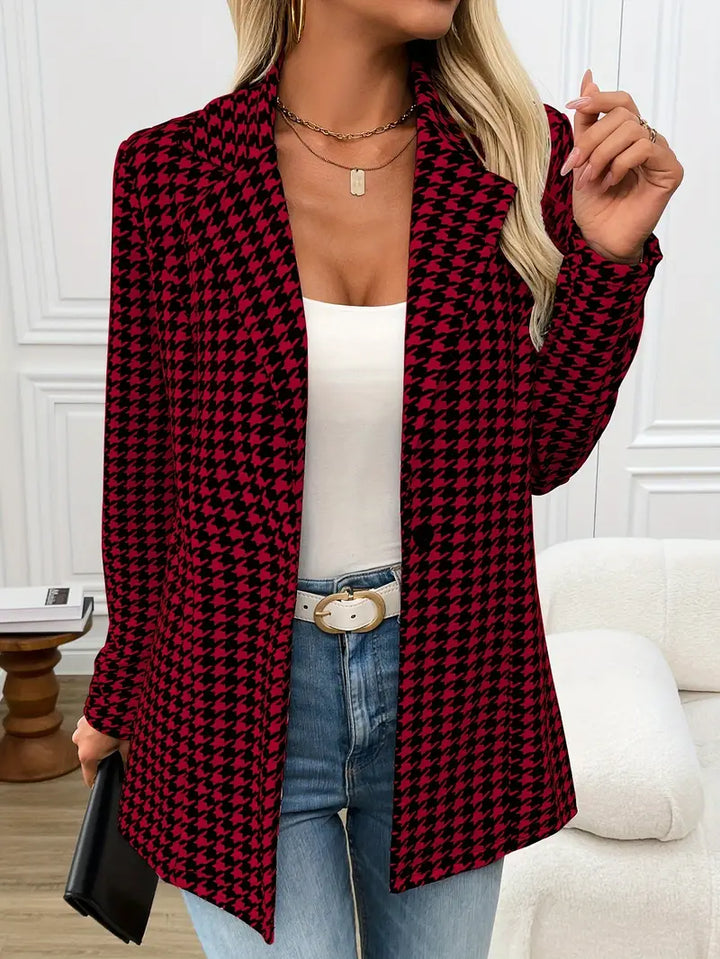 Blazer Damen Raffiniert Hahnentritt