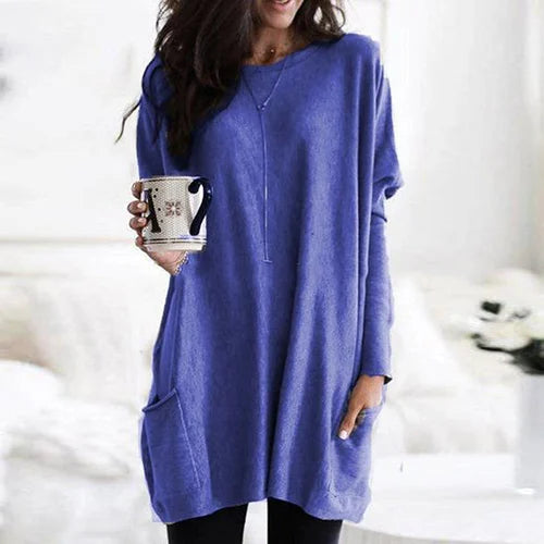 Drune | Tunika mit Taschen - bequeme Damen Oversized Top