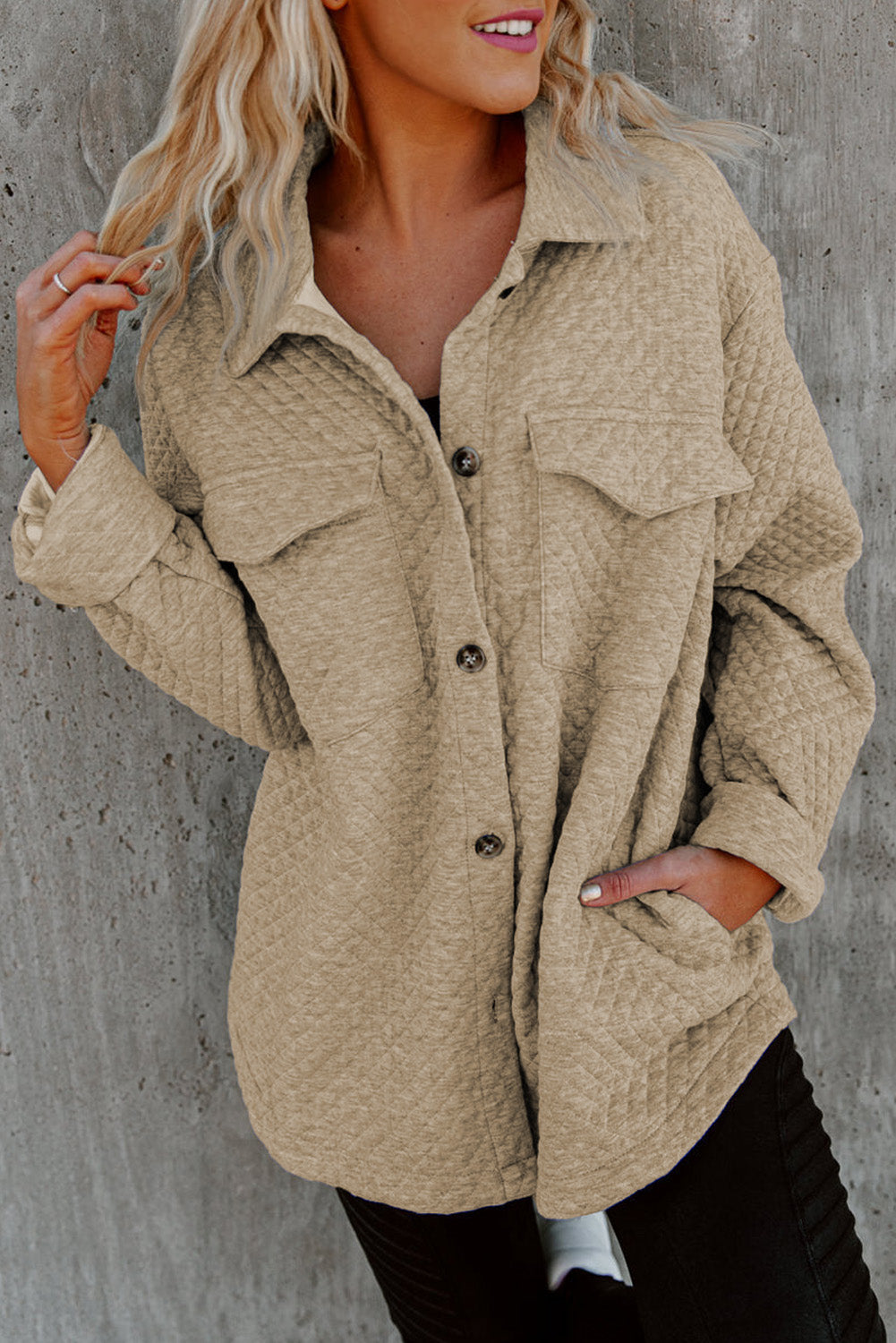 Drune | Leichtgewicht Gesteppte Hemdjacke Polyester Komfort und Stil