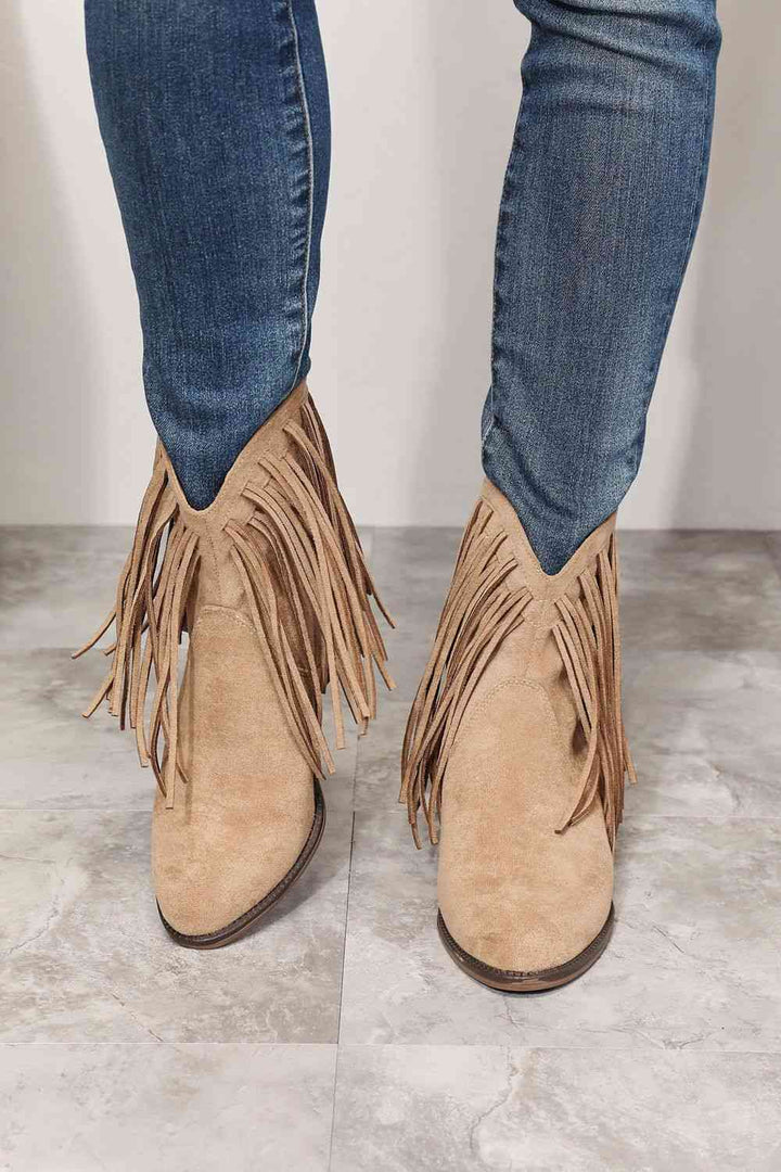 Drune | Legend Damen Fransen Cowboy Western Stiefeletten