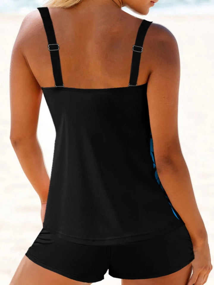 Drune – Tankini mit Blattmuster