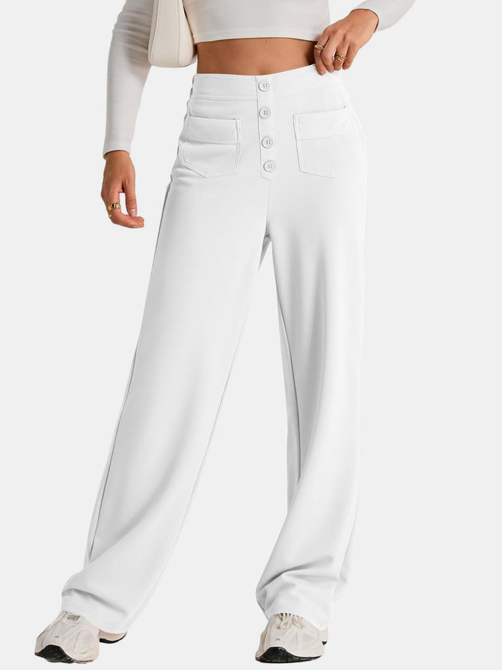 Drune | Taille Weite Hose Mit Taschen Elegant Und Komfortabel