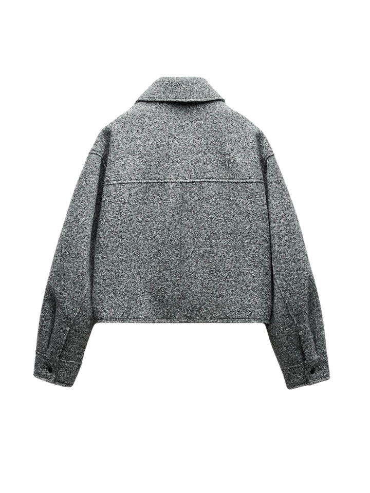 Drune | Stil Bouclé Graue Jacke