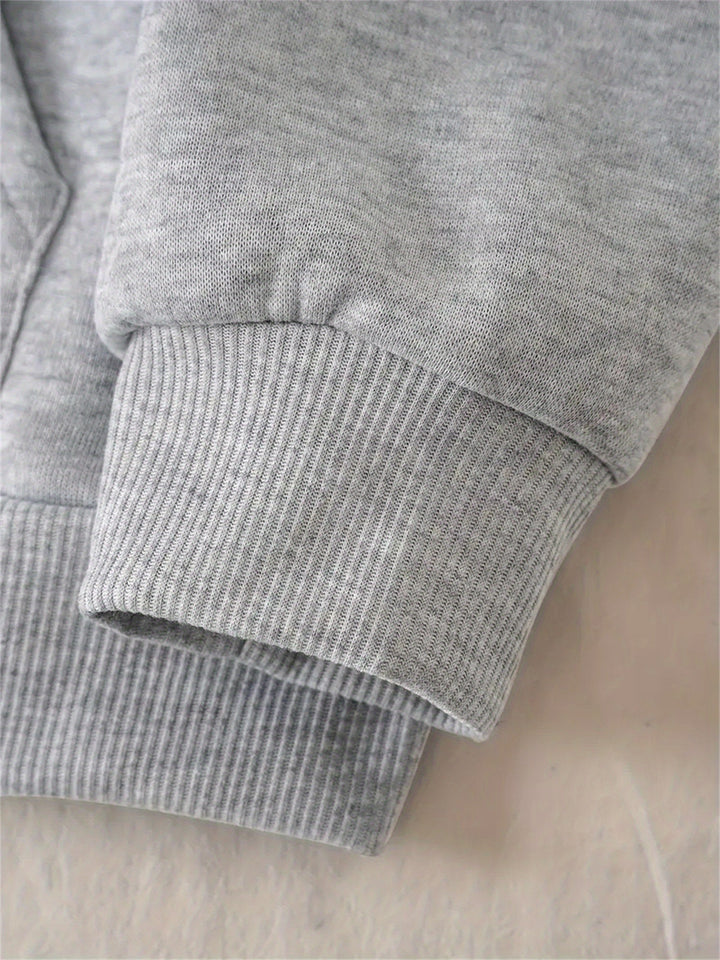 Drune | Kapuzenpullover mit Weihnachtsdruck Baumwolle Weihnachtsmann Design