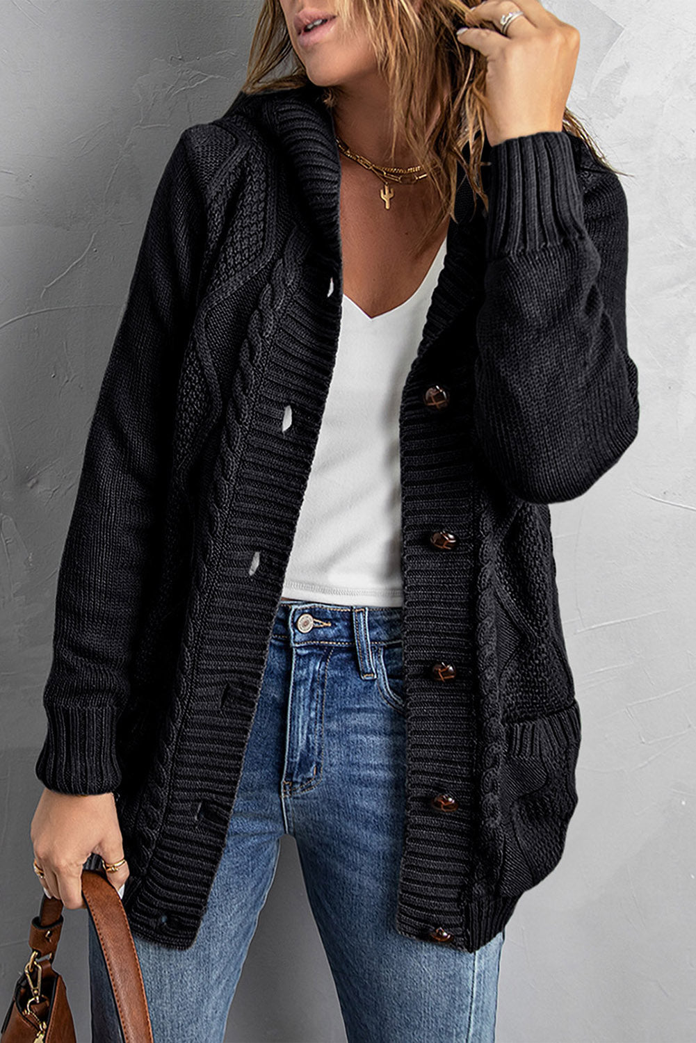 Drune | Lässige und Stilvolle Allgemeine Strickjacke