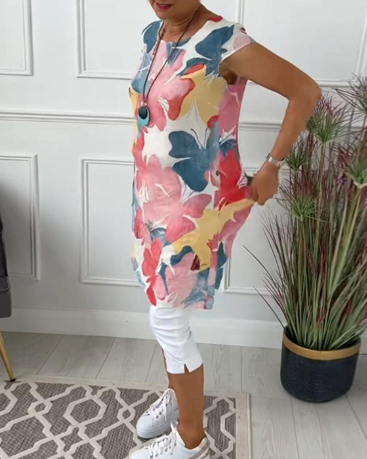 Drune | Sommerkleid mit Asymmetrischem Schnitt und Hohem Schlitz