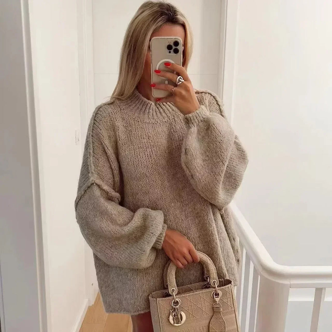 Drune | Strickpullover mit Rollkragen und stylischen Puffärmeln