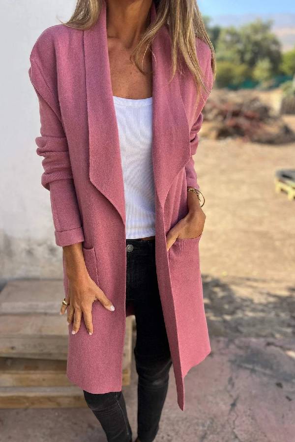 Drune | mittellanger Cardigan-Jacke