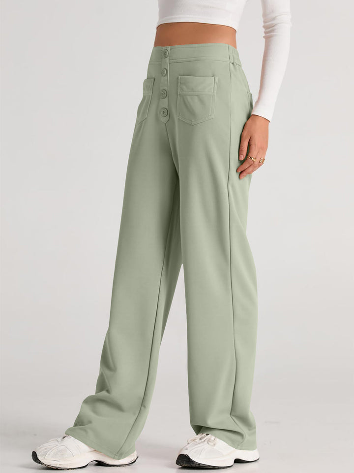 Drune | Taille Weite Hose Mit Taschen Elegant Und Komfortabel