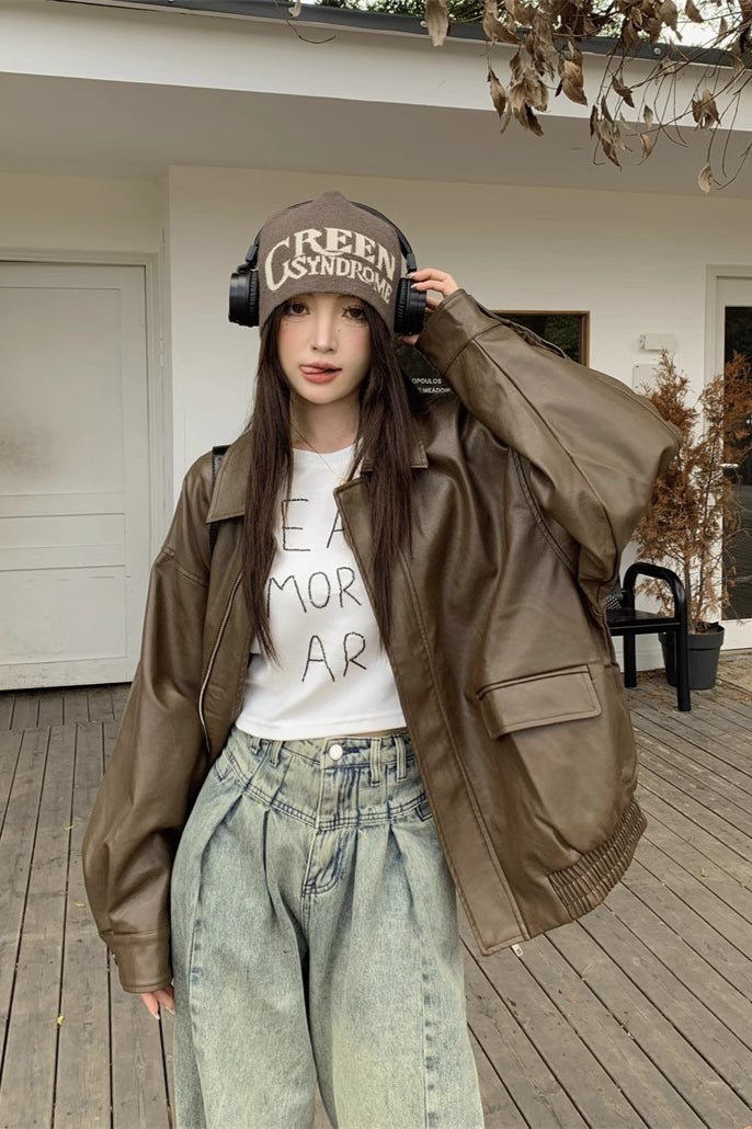 Drune | Länge Oversized Motorradjacke
